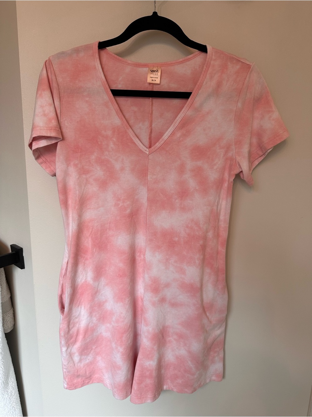 Smash + Tess Pink Tie-Dye Short Sleeve Romper